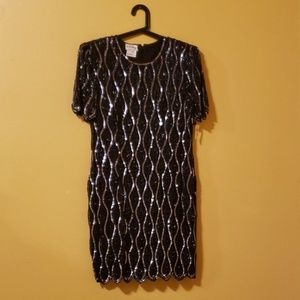 Beaded cocktail dress